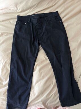 Ag Adriano Goldschmied Dark Navy Straight Chinos 38x30